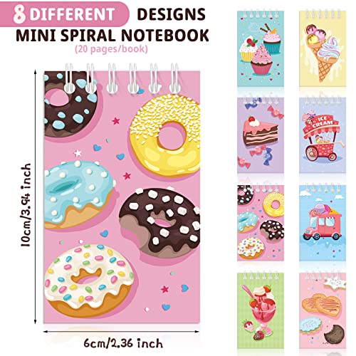 Mini carnet à spirales glace : lot de 24 petits calepins pour enfants