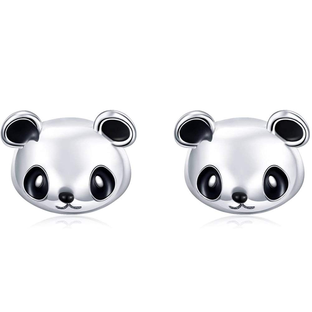 Pendientes Plata Niños Pendientes Panda Plata Ley 925 Para Niña
