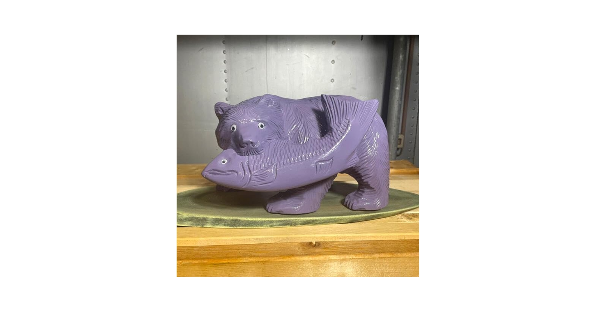 木彫り熊　プーさん　北海道　オリジナル　一点物　ラベンダー　民芸品　芸術 Amazon.co.jp: 木彫り熊 プーさん 北海道 オリジナル 一点物