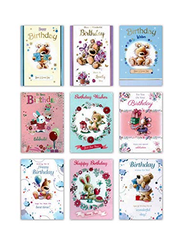 Greetingles 12 simpatici biglietti di compleanno