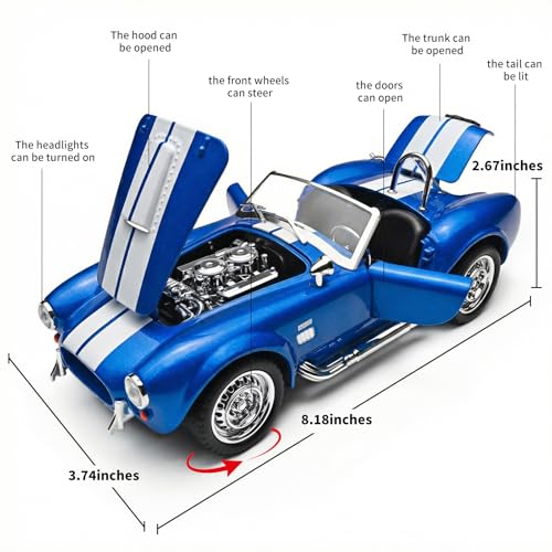 RZAPE Model Toy Car Kits para adultos 1/24 autos metal miniatura 2