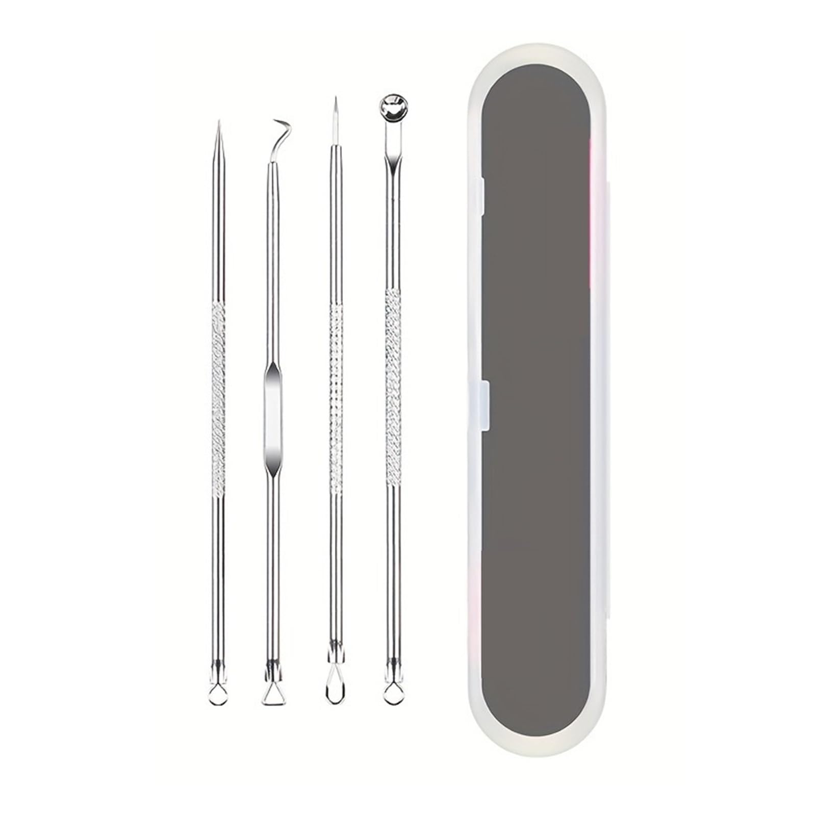 4PCS Blackhead Needle Tools Set Face Cleaning Black Dots Pimple