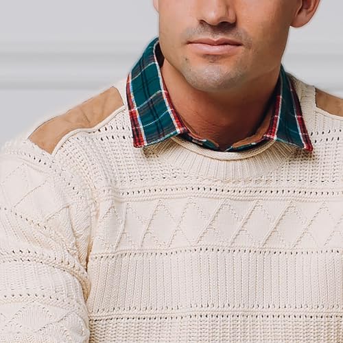 Image of Hope & Henry Girls Cable Front Pullover Sweater