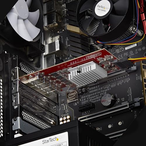 Image of StarTech 4-Port USB-A 10Gbps PCIe Card, TAA (P10Q4A-USB-CARD) | 4x Independent USB 3.2 Controllers, PCI Express 3.0 Expansion Card