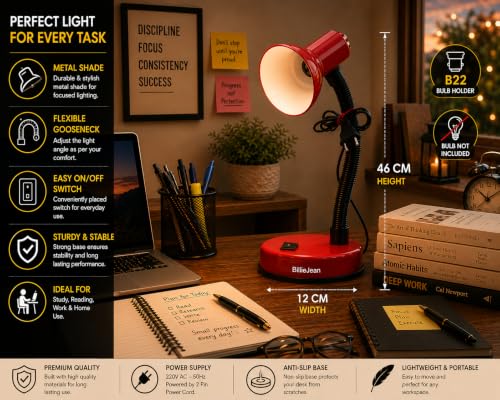 Image of BillieJean 001 Table Lamp (Retro Red)