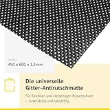 Black-CAT Original Uni-Car-Mate Antirutschmatte 600×450 mm – rutschfest & hochreißfest, ideal zur Ladungssicherung im Kofferraum, für Pkw & Kleintransporter, langlebig & ohne Kleber fixierbar