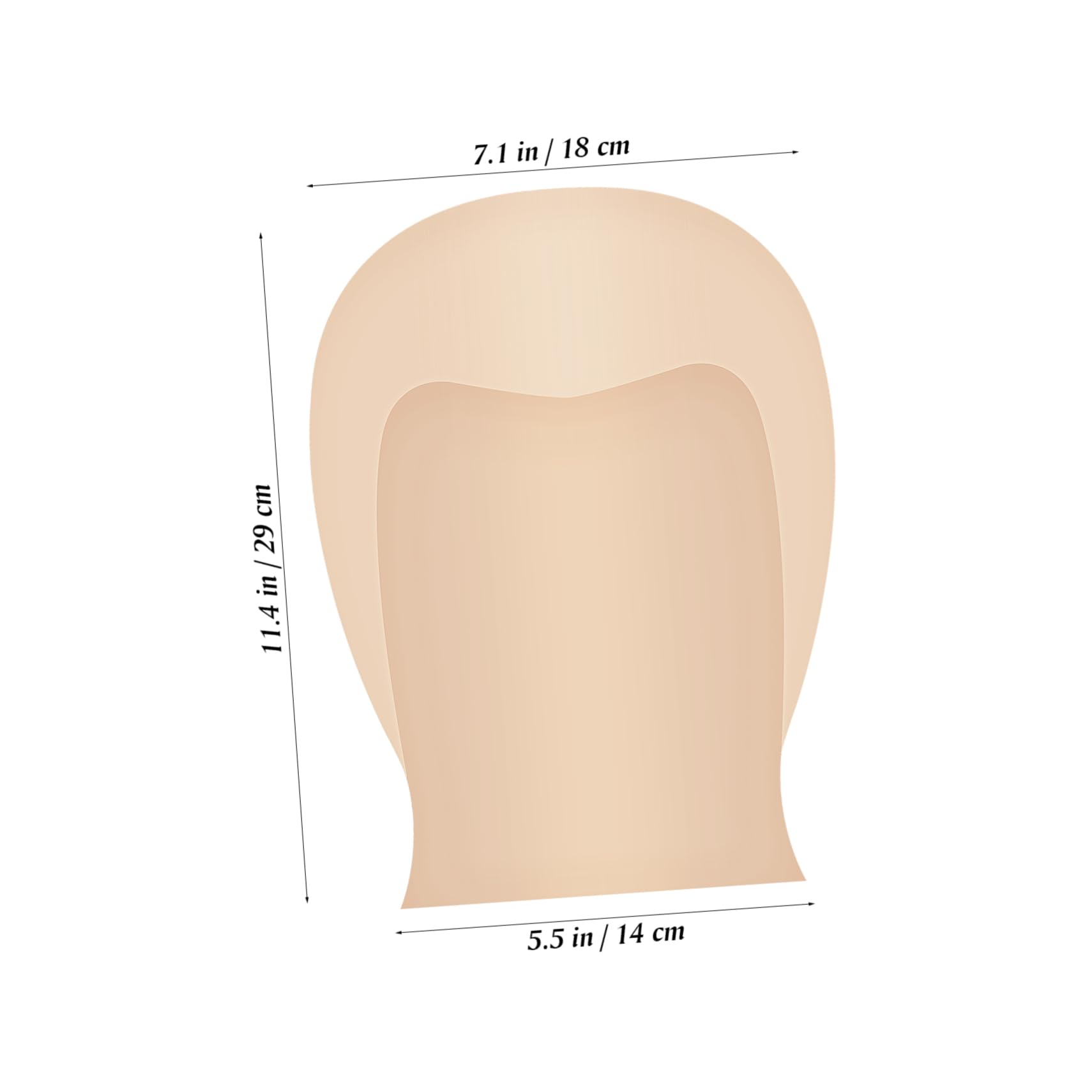 FOYTOKI Fine Crafted Makeup Wig Bald Cap Stretchy Latex Bald Cap for Adults Boys and Girls
