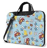 Laptoptasche mit Taschen Umhängetaschen Cartoon-Rettungsteam für Computer und Notebook Stoßfest Mit Schultergurt Laptoptasche 15.6 Zoll