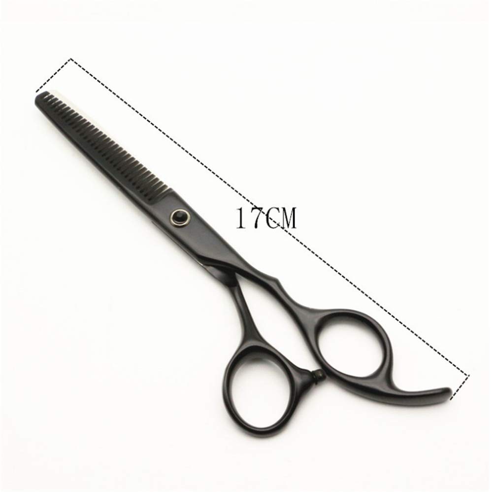 Ciseaux Coiffure Ciseaux de coiffure Kit ciseaux de coiffure coupe ciseaux et coupe ciseaux Matériel coiffure 6 pouces noir