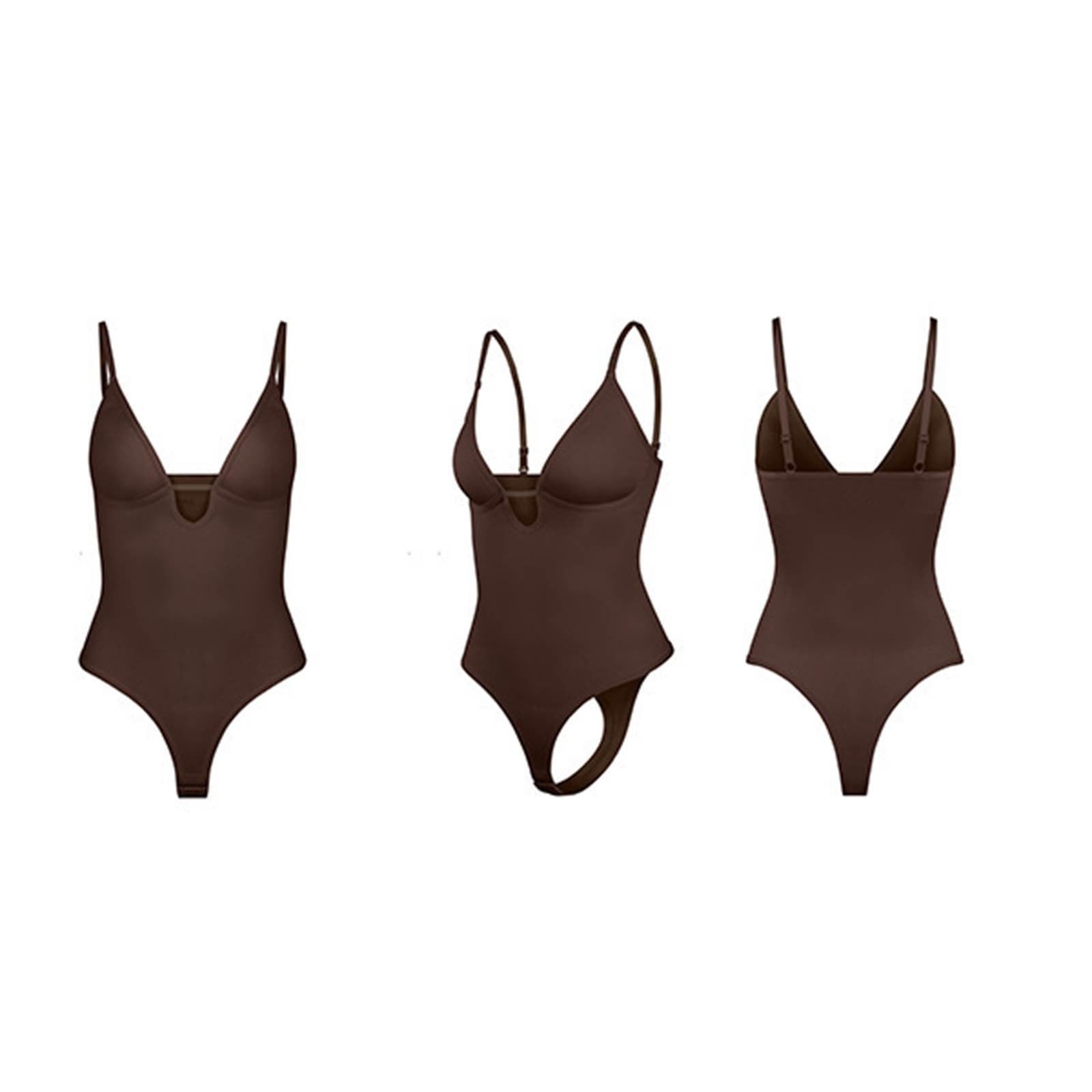 Genérico Faja Moldeadora realza Figura Femenina Body Escote V sin cómoda elástica Adelgazante Body Corporal