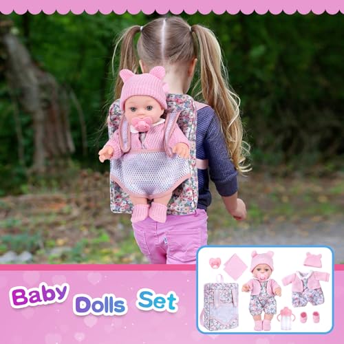 Muñeca BDDOLL de 12 pulgadas con mochila y accesorios miniatura 7