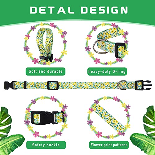Collar para perro floral ajustable tamaño pequeño miniatura 3