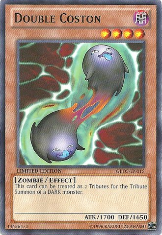 Amazon.com: Yu-Gi-Oh! - Double Coston (GLD5-EN015) - Gold Series: Haunted  Mine - Limited Edition