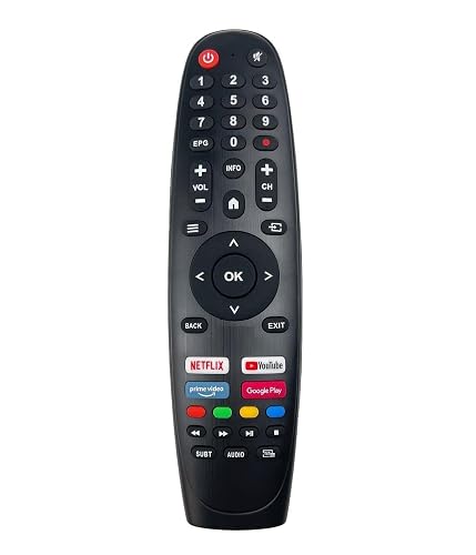 ALERHA Compatible for Compaq Tv Remote Original Suitable Smart Android FHD UHD Television 32 43 50 55 inches and Make Sure Existing Remote Match Exactly to Replicate and Perform Comfortably.