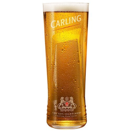 Carling Embossed Half Pint Glass