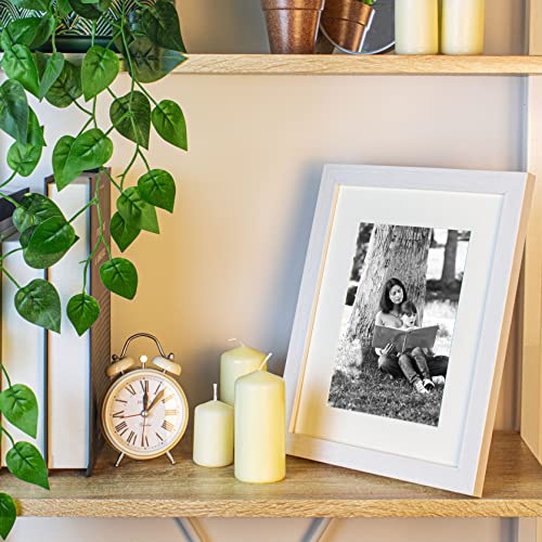Picture Frame 8 x 10, White, Pack of 3, Freestanding and Wall Mountable, 20 x 25 cm, 10x8 Picture Frames - Image 2