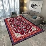 RUGMRZ Rugs Washable Teppich Outdoor Retro-Stil Teppich Antirutschunterlage 120X160CM