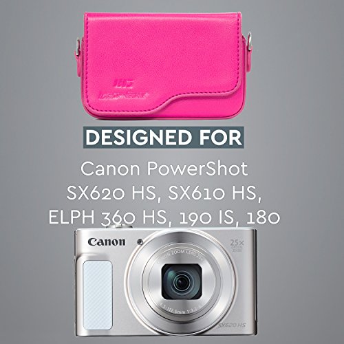 Funda de cuero MegaGear para cámaras Canon PowerShot SX620 HS y similares miniatura 4