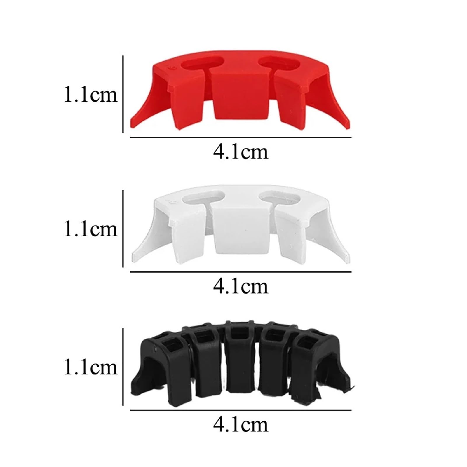 Clip per addestramento delle piante, 300 pezzi, piegatrici per piante, supporto in plastica, supporto per pali e manipolazione della crescita, tutor per fiori e rami di vite (nero)