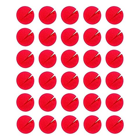 Floatdream 30 Piezas Nariz de Cosplay Roja Cover