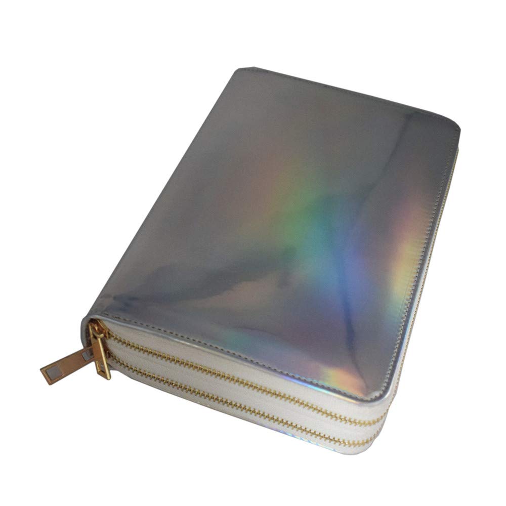 Nail Stamping Plate Holder Case，Laser Silver Rectangular