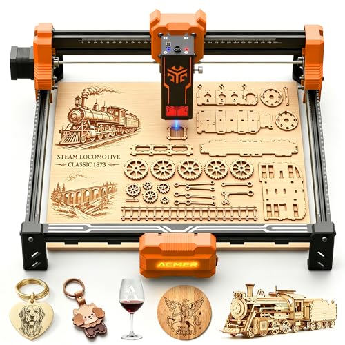 Laser Engraver, ACMER S2 12W (12,000mW) Laser Cutter Machine, 72W