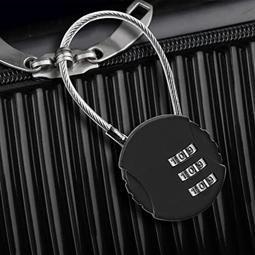Image of Bluelans Combination Lock 3 Digit Outdoor Water-Proof Combination Padlock for School Gym Locker, Sports Locker, Fence, Toolbox, Gate, Case, Hasp Storage, Mini Coded Lock for Luggage, Suitcase Silver