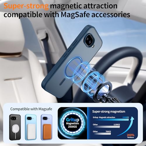 Coque Google Pixel 9A compatible MagSafe protection antichoc transparente mate - 4