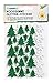 Produktbild folia 23794 - Moosgummi Glitter Sticker, Winter sortiert in weiß und grün, Tannenbäume und Schneeflocken, 40 Stück - Ideal zum Verzieren und Dekorieren von Grußkarten usw.