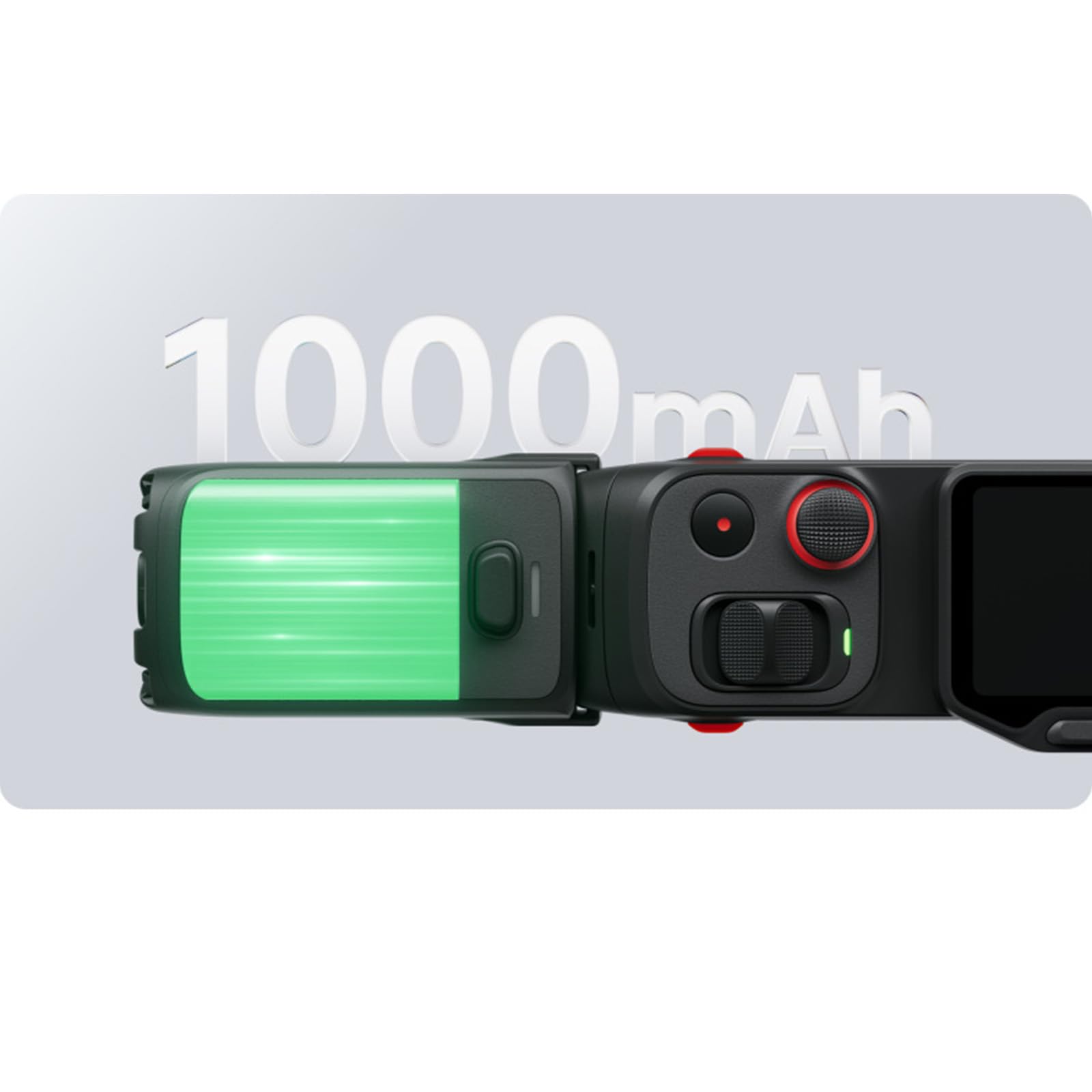Impugnatura per riprese con batteria ricaricabile da 1000 mAh