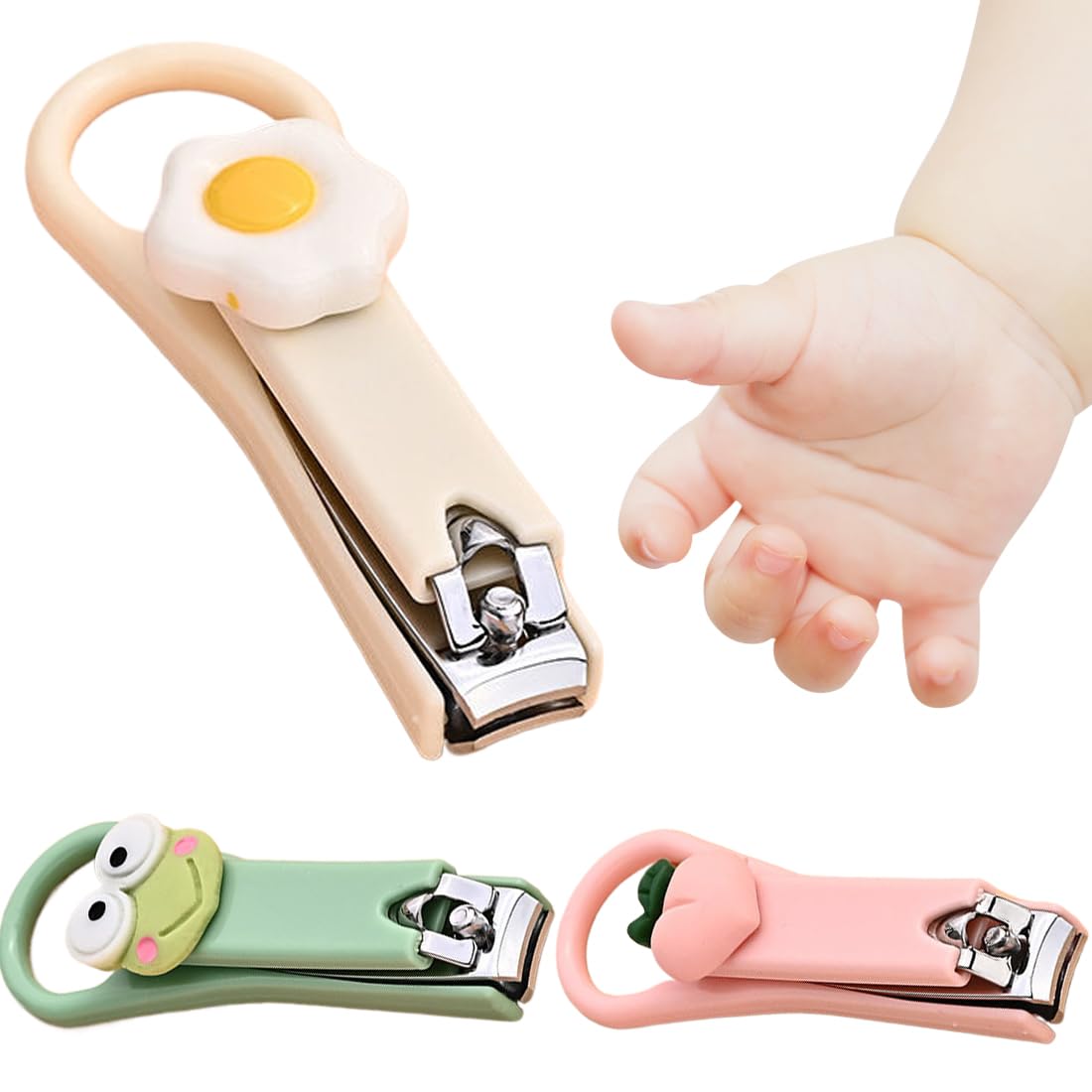 3 Pieces Kids Nail Clipper, Baby Nail Clipper, Nail Care, Cartoon Cute