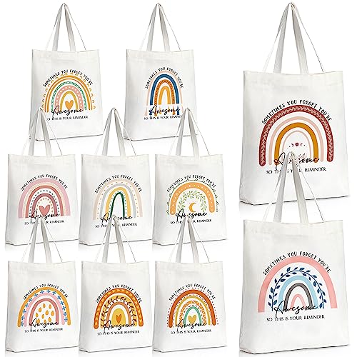 Woanger Employee Appreciation Rainbow Canvas Tote Bags