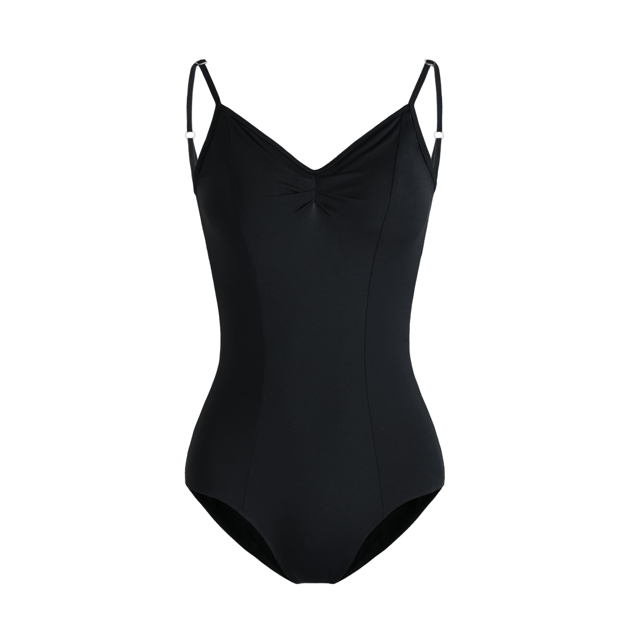 HROYL Women's V-Neck Adjustable Strap Dance Leotard for Ballet & Gymnastics