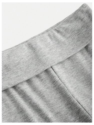 Girl's Fold Over High Waisted Flare Pants Skinny Yoga Bell Bottoms Track Trousers4