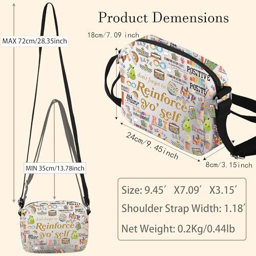 WCGXKO RBT Gift Registered Behavior Technician Crossbody Bag Behavior Analyst Gift Behavior Tech Gift2