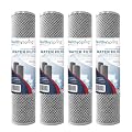 American Made, 5 Micron 2.5" x 10" Whole House CTO Carbon Sediment Water Filter Cartridge Compatible with DuPont WFPFC8002, WFPFC9001, WHCF-WHWC, FXWTC, C1, NCP-10 Made in USA, Pack of 4