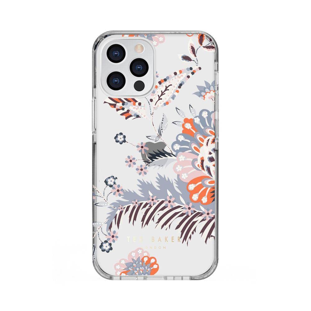 Ted Baker (テッドベーカー) Anti-shock Case 耐衝撃 クリアケース 花柄 保護 カバー iPhone 13 Pro 用ケース [ Spiced Up Black ]