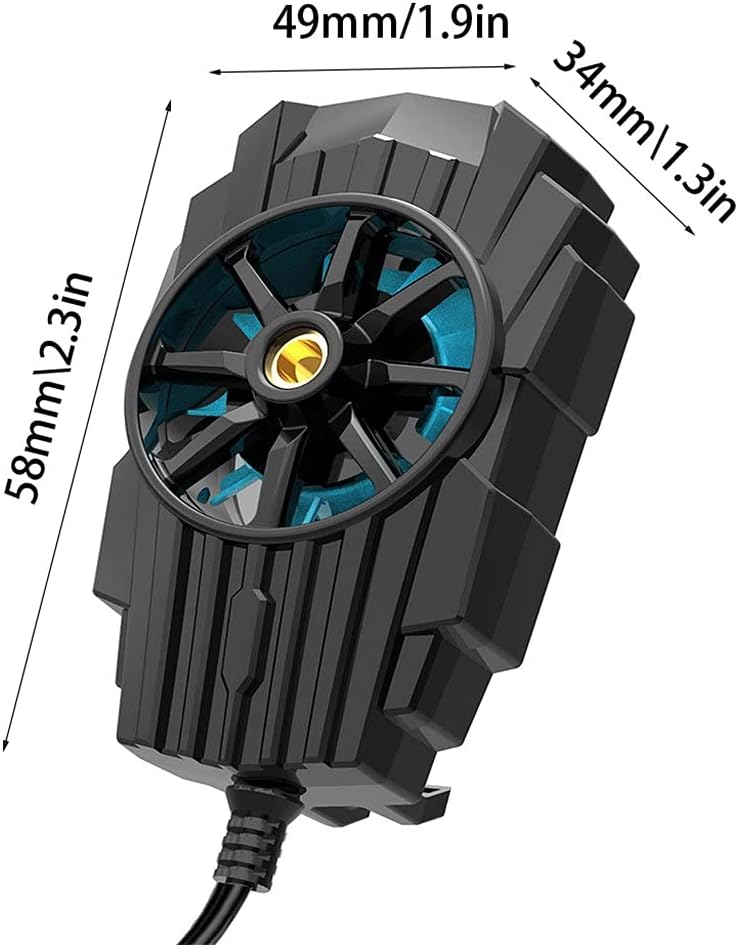 Cooling Fan Powered Game Mobile Phone Cooler Cell Phone Radiator Snap-on Cooling Tool