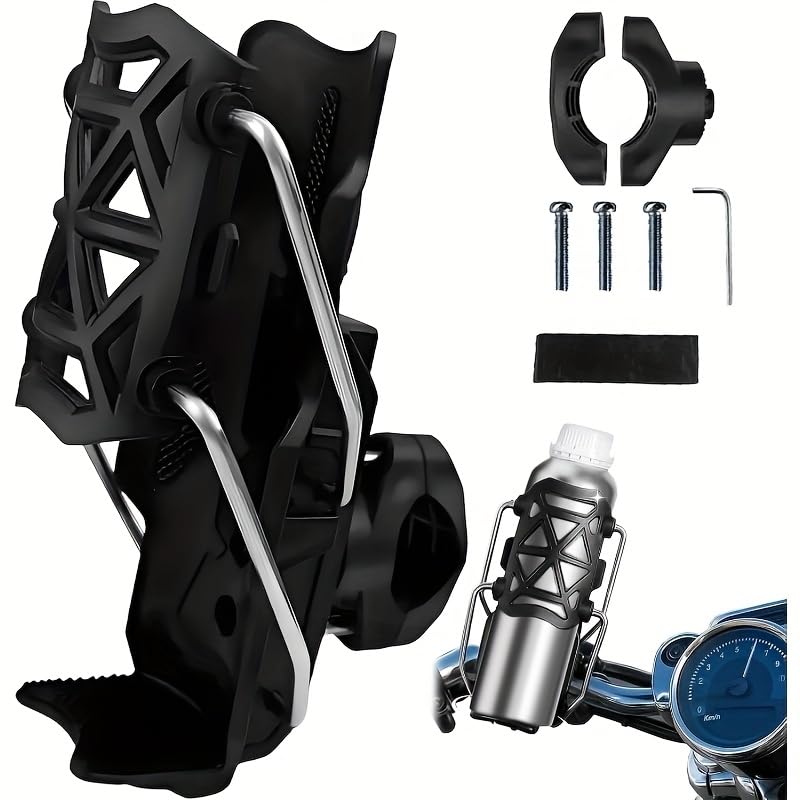Termos, H371 Universal Bisiklet Tutucu 360 Dönebilen Motosiklet Suluk Gidon Tipi Bardak Tutucu 1.26-3.2”