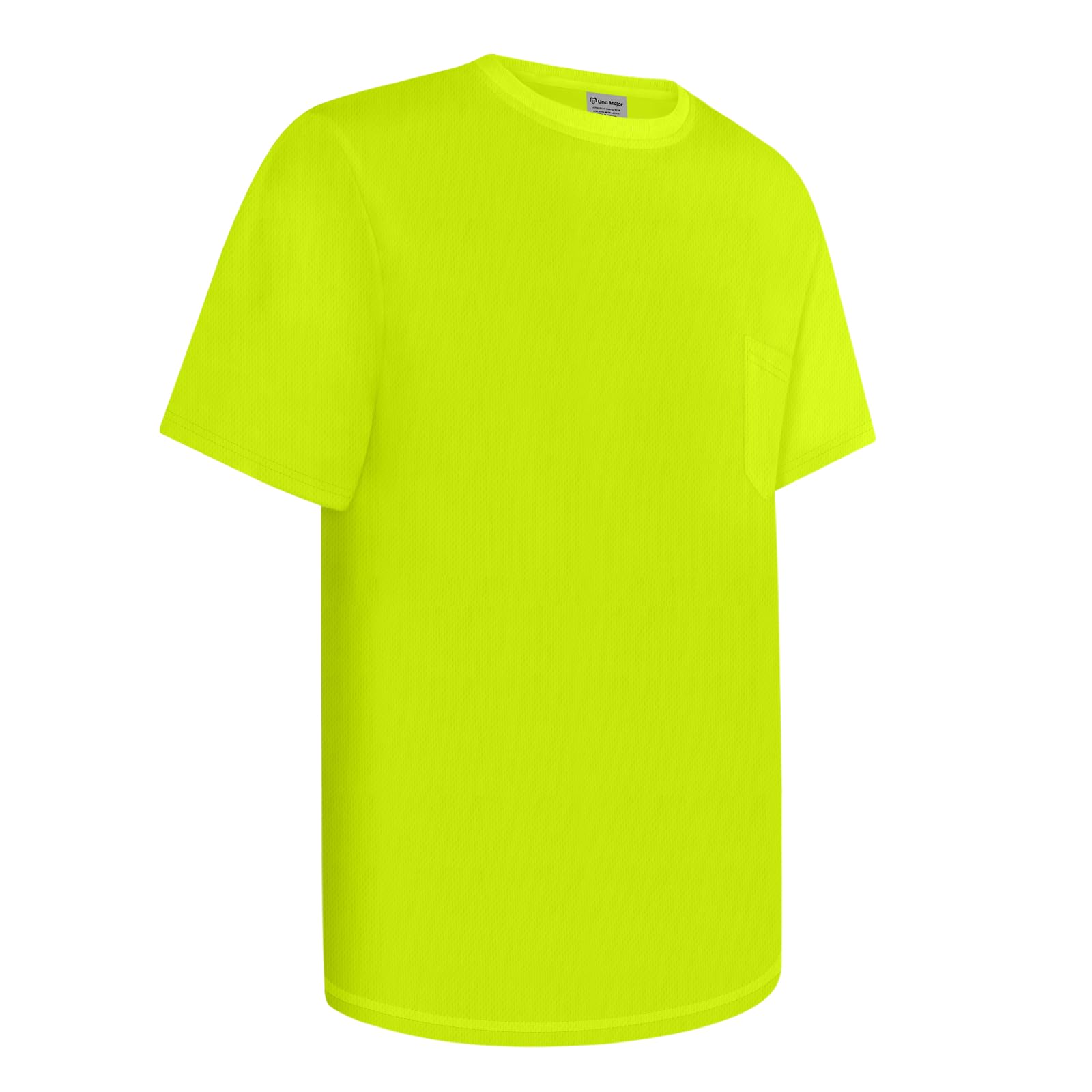 Uno Mejor Hi Vis Shirts for Men & Women - High Visibility, Durable & Breathable Short Sleeves, Construction Safety Shirts - UC-Yellow XXL