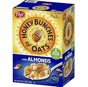 Post Honey Bunches of Oats with Almonds, 48 oz. 3PK