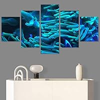 SIGNWIN 5 Panel Canvas Wall Art Deep Under for Home Decorations Ready to Hang - 60
