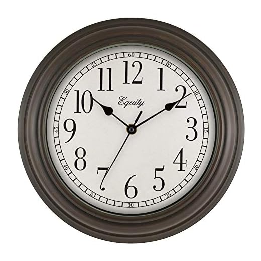 La Crosse Equity 20898 12 Inch Cora Quartz Analog Wall Clock