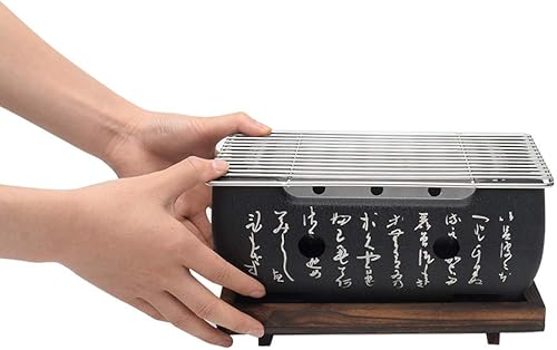 Miniatura 4 de Parrilla de barbacoa de estilo japonés, parrilla de barbacoa japonesa portátil, estufa de carbón de alimentos japonesesplaca de barbacoa, accesorios