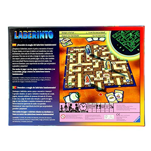 Ravensburger Laberinto Magico Glow In The Dark Brettspiel, 2-4 Spieler, Empfohlenes Alter 7+ (26692) – Bild 4