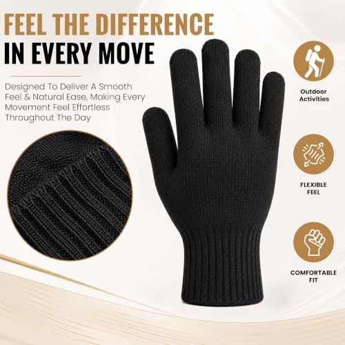 Image of Wholesale Bulk Winter Magic Gloves Warm Brushed Interior, Stretchy Assorted Mens Womens