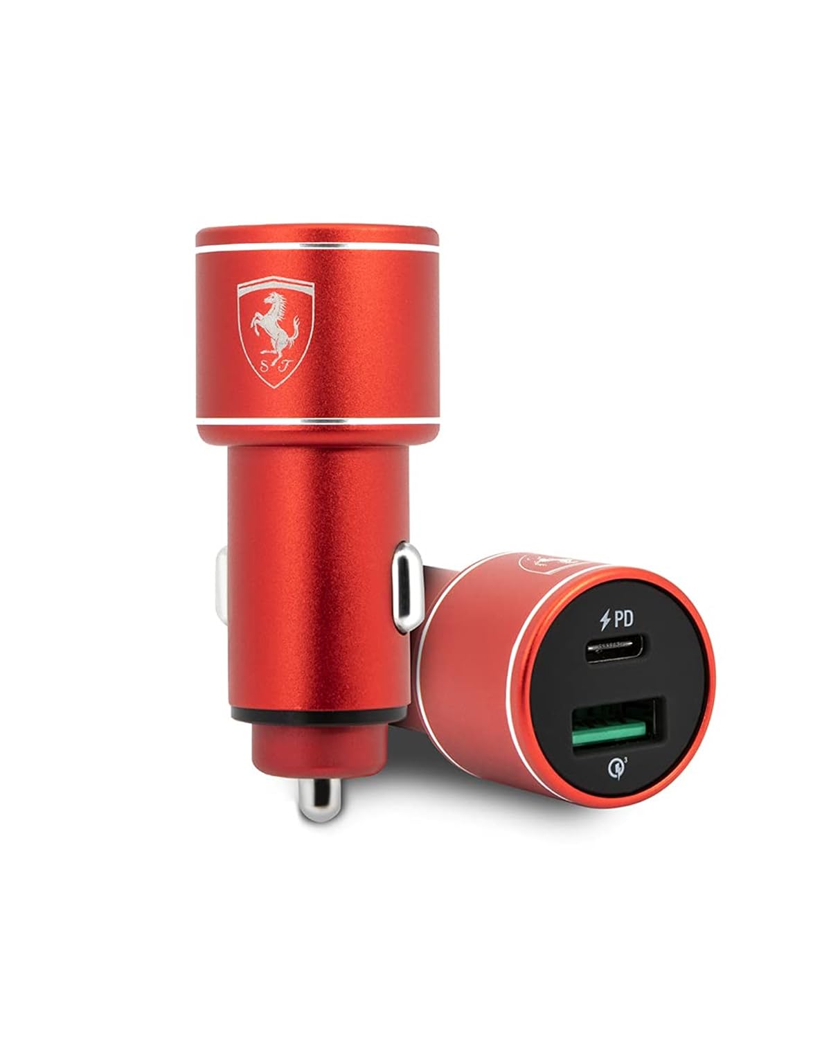 FERRARI Car Charger [Official Licensed] by CG Mobile | USB Type-C Car Charger 36W, Printed Shield Logo QC 3.0 Dual Port Fast Car Charger for iPhone 15/14/13/12 Series, Galaxy S24/S23/S22 Series - Red (B08DY3PM28) Amazon Price History, Amazon Price Tracker