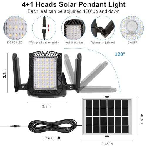 Aqonsie Solar Shed Light Indoor Outdoor thumb #5