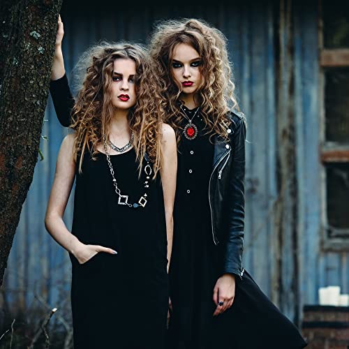 UMBRELLALABORATORY Gothic Lolita dress accessories Pirate Sugar Skull Victorian necklace or earrings goth jewelry Day of the dead pendant charm skeleton black cat cameo2