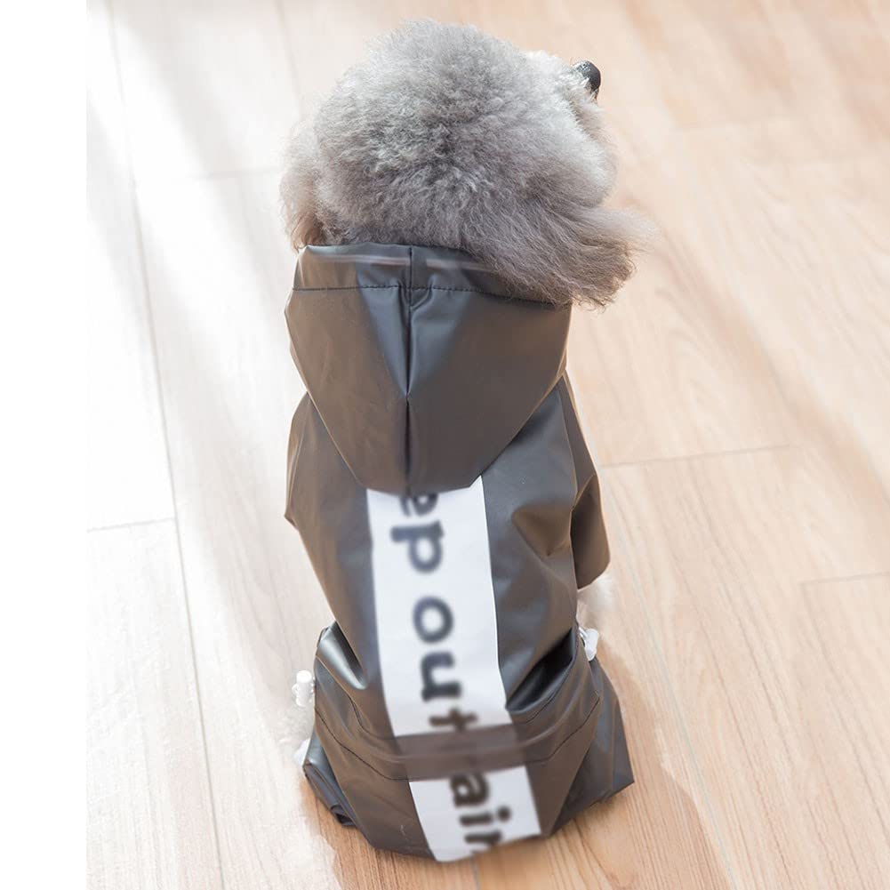 Manteaux imperméables pour Chiens Imperméable pour Chien avec Capuche et Sangle de Collier et Capuche, imperméable ultraléger Respirant 100% imperméable.(Color:2,Size:S)